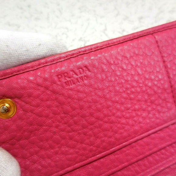 Prada Pink Leather Vitello Daino Wallet - Picture 8 of 8